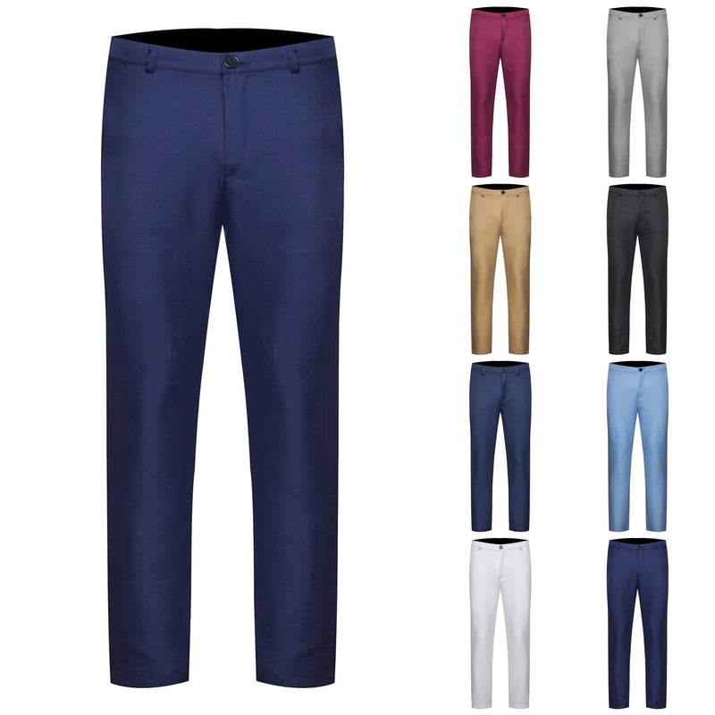 DDAPJ pyju Mens Dress Pants , Big and Tall Basic Solid Casual Business Straight Leg Pants Wrinkle Free Suit Pants with Pockets Gray 4XL